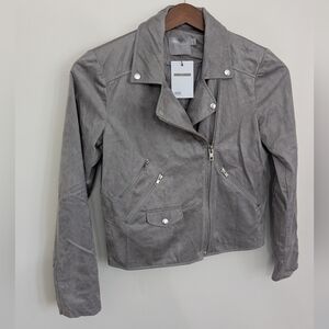 ASOS Tall Suede Moto Jacket size 8 Tall